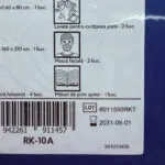 Trusa sanitara auto DIN13164-2022, aviz MS si RAR, albastra RUNKIT