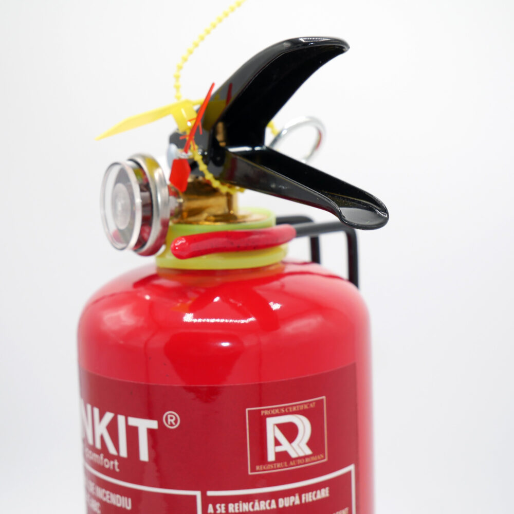 Stingator auto P1 cu manometru, avizat IGSU, certificat RAR, 1kg RUNKIT