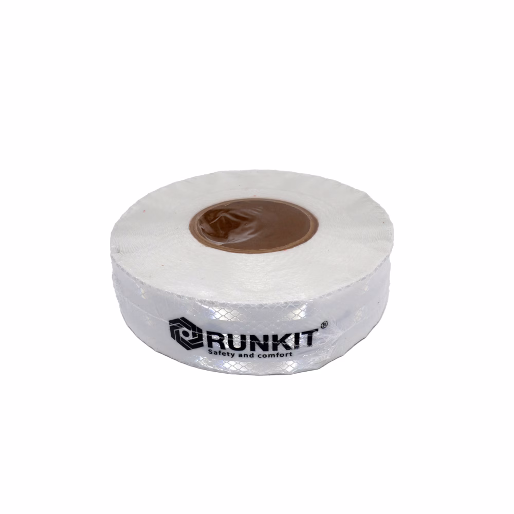 Banda reflectorizanta alba 5 cm x 50 m omologata ECE RUNKIT