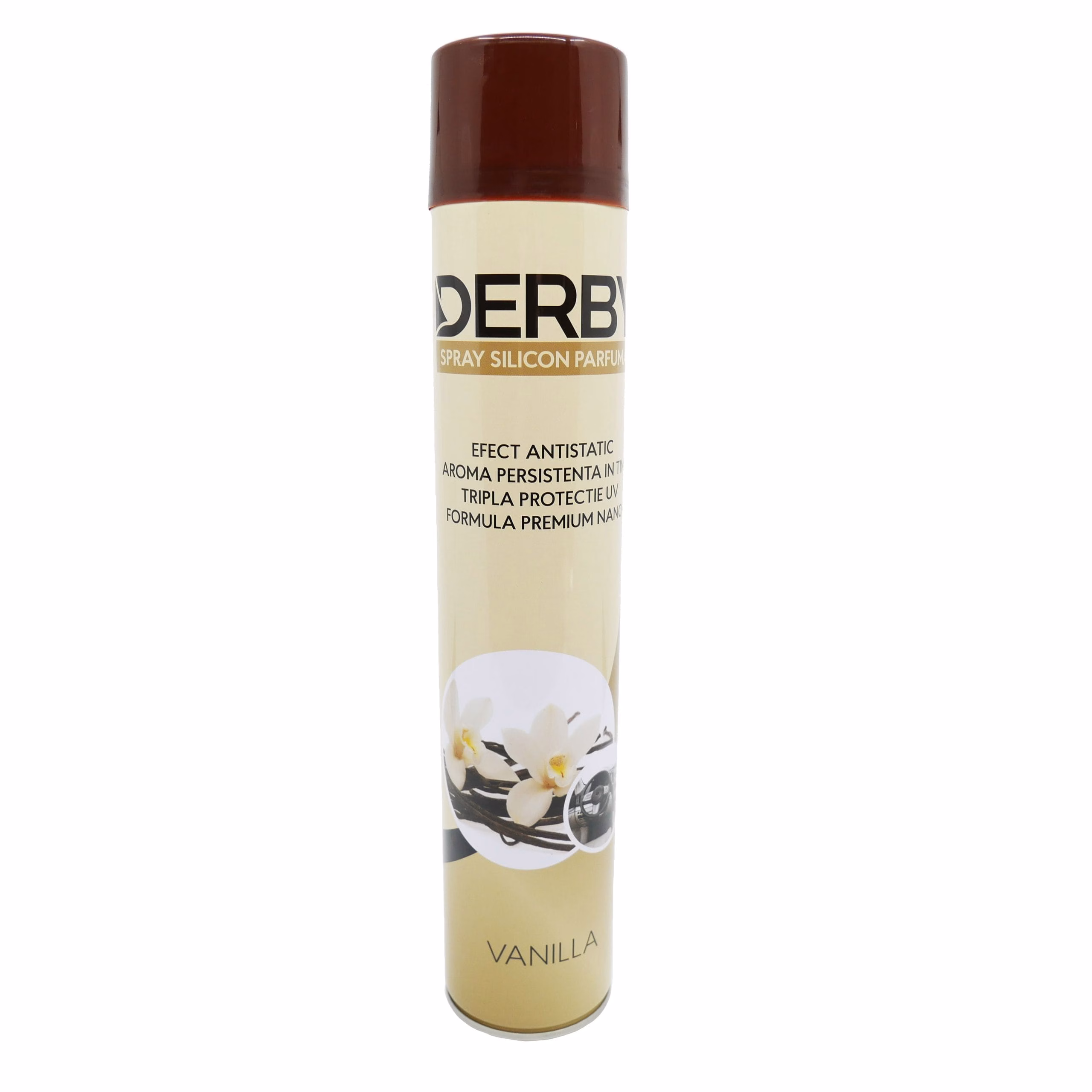 Spray pentru bord cu silicon parfumat Vanilie 750 ml DERBY