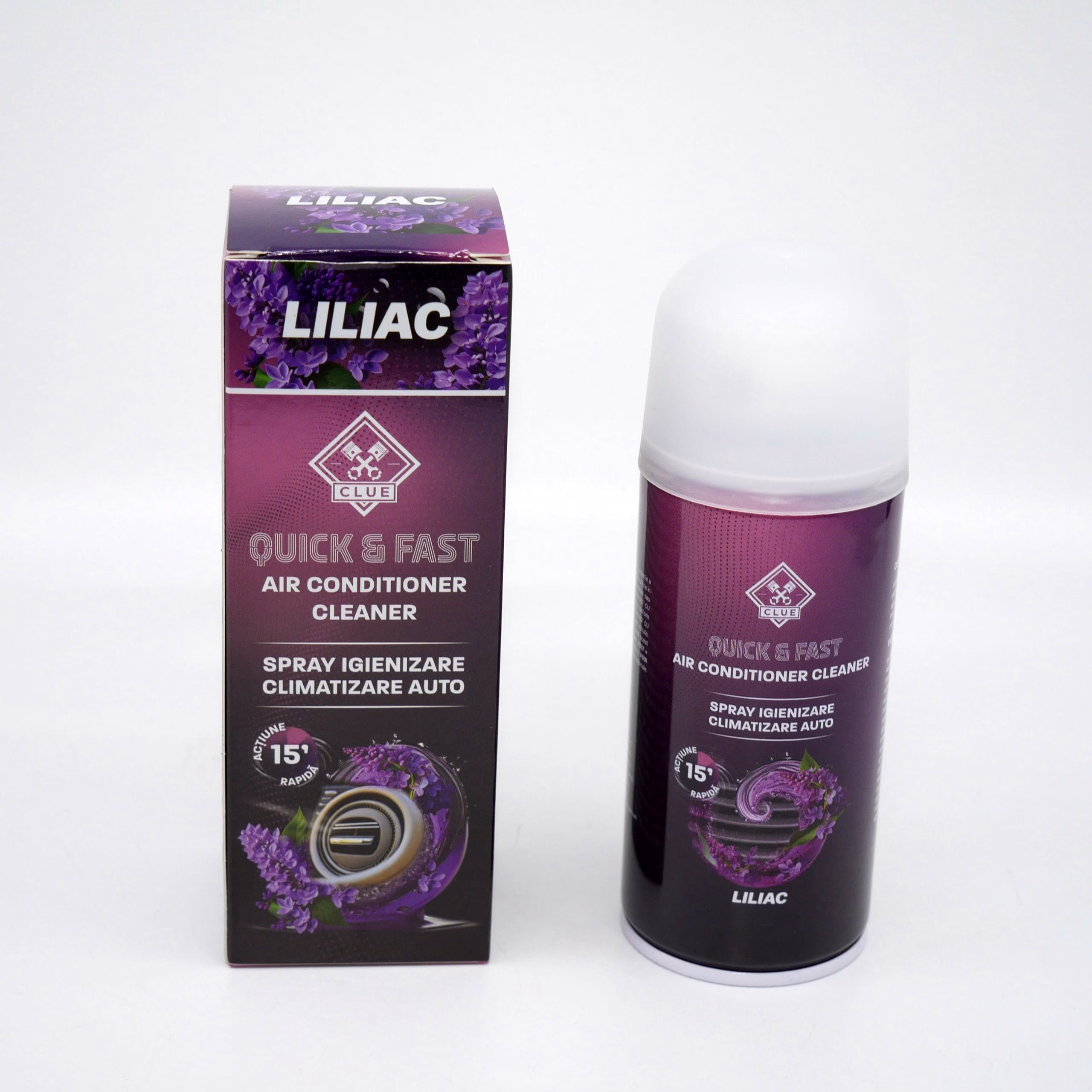 Spray igienizare climatizare auto Liliac 150 ml CLUE