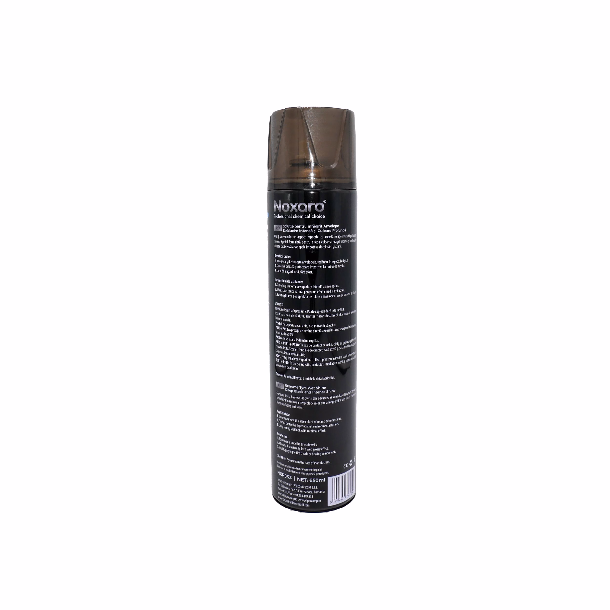 Spray innegrit anvelope pe baza de silicon, 650ml, NOXARO